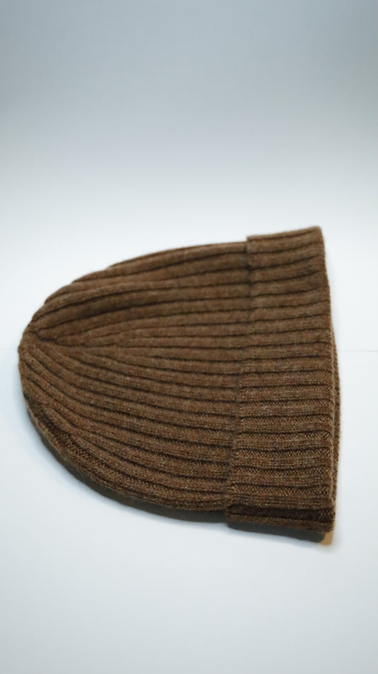 Ribbed G-Beanie Marrone