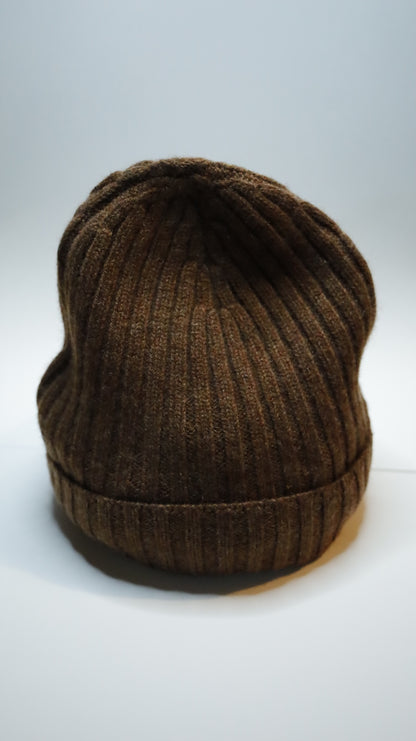 Ribbed G-Beanie Marrone