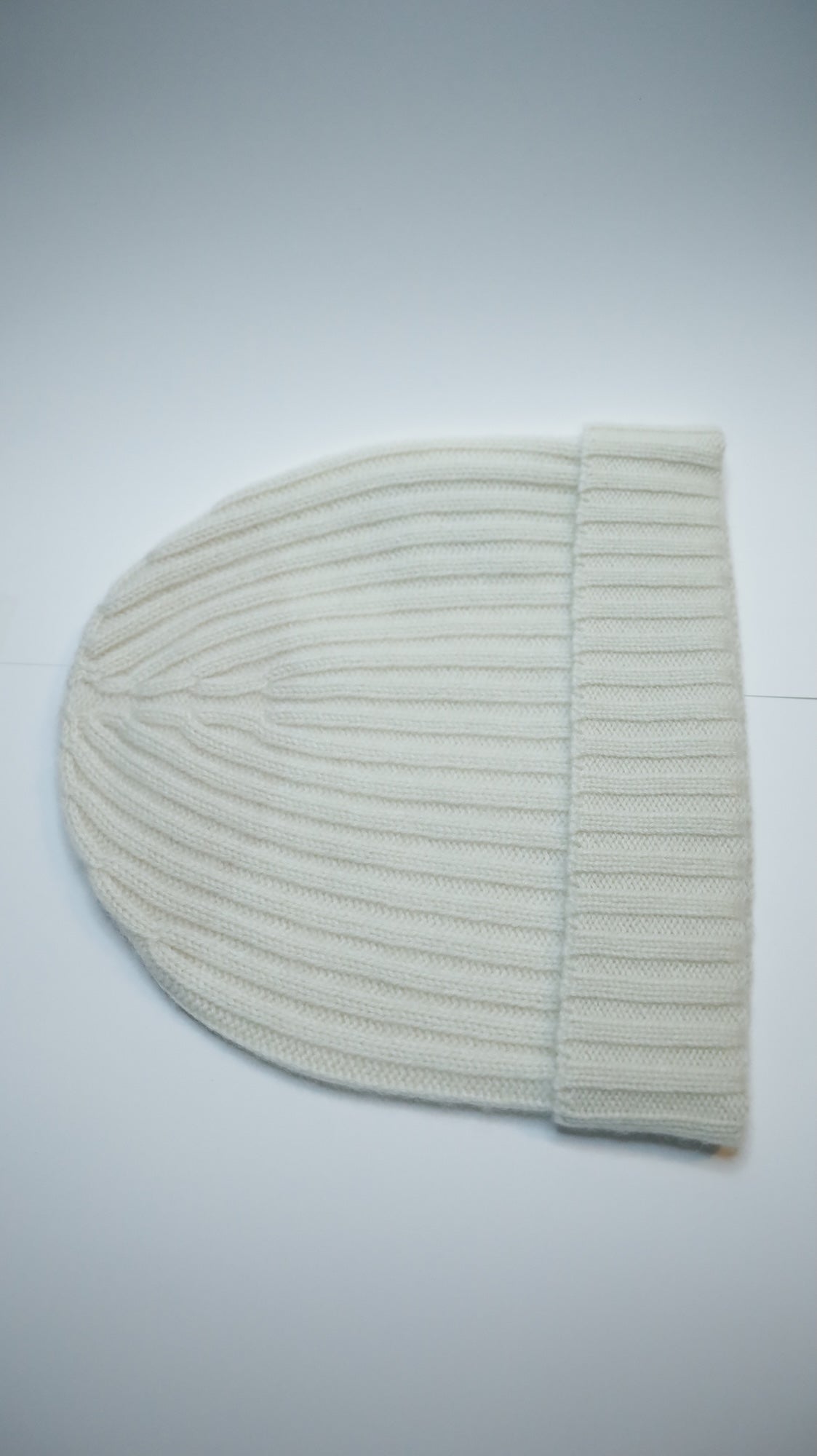 Ribbed G-Beanie Bianco