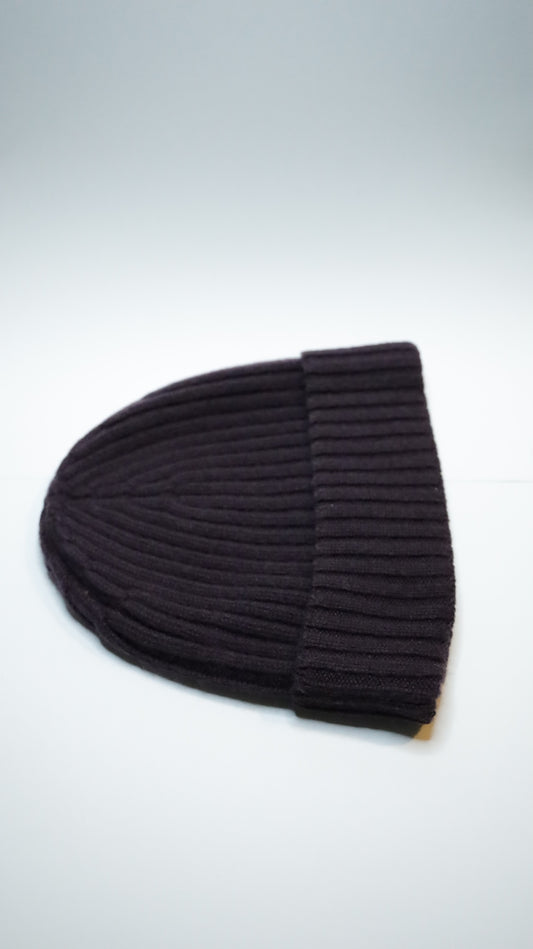 Ribbed G-Beanie Melanzana