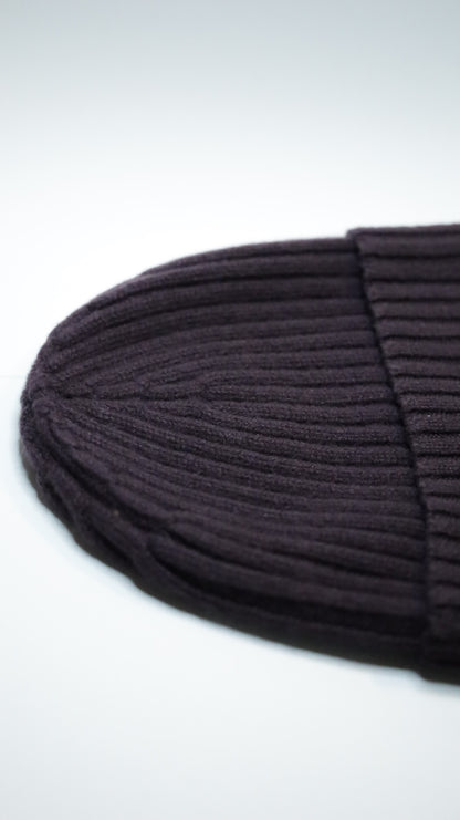 Ribbed G-Beanie Melanzana