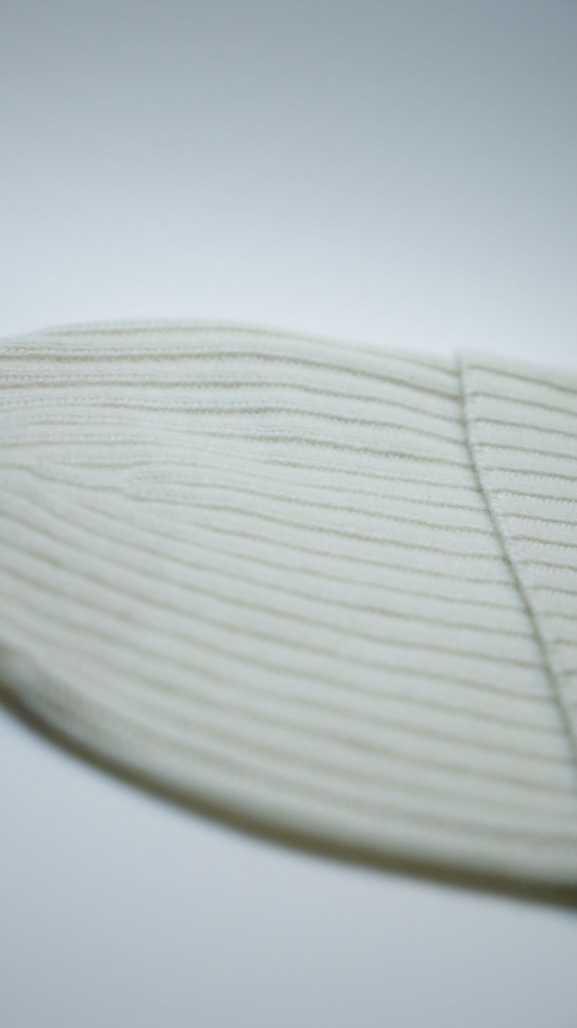 Ribbed G-Beanie Bianco