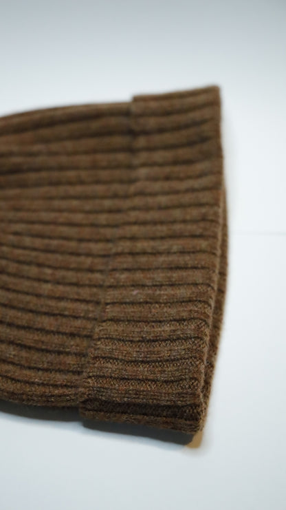 Ribbed G-Beanie Marrone