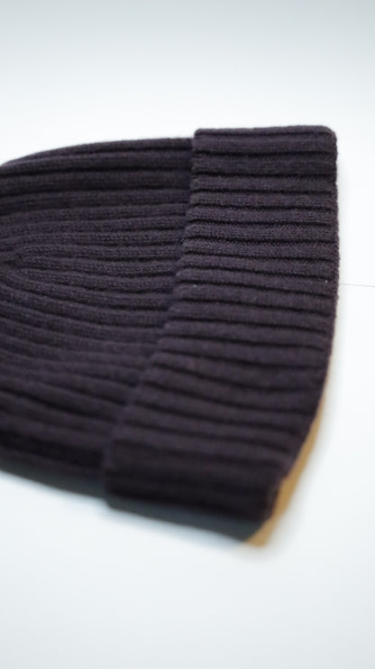 Ribbed G-Beanie Melanzana