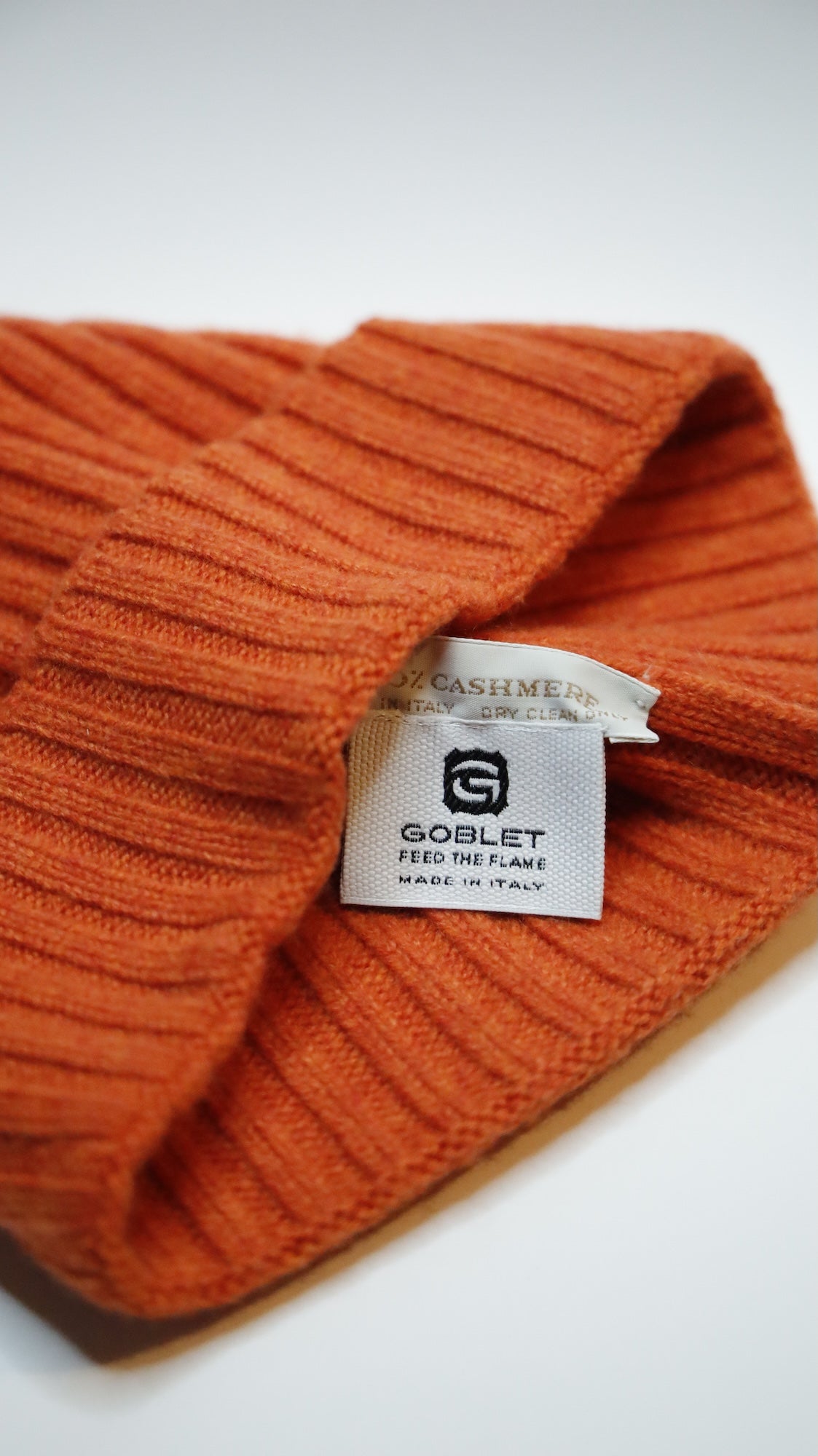 Ribbed G-Beanie Arancio