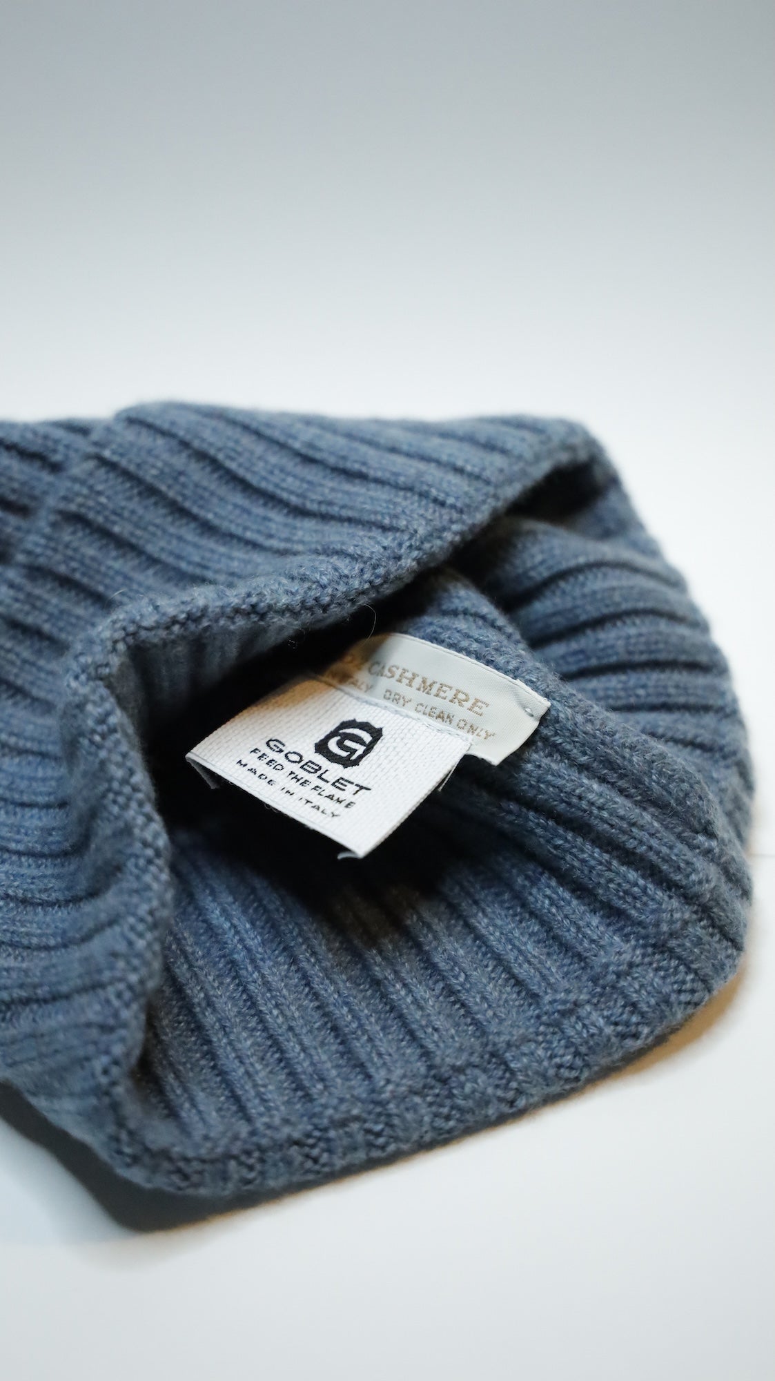Ribbed G-Beanie Azzurro