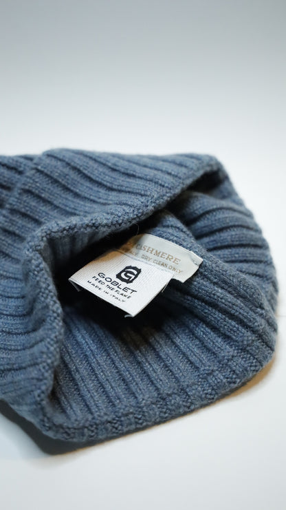 Ribbed G-Beanie Azzurro