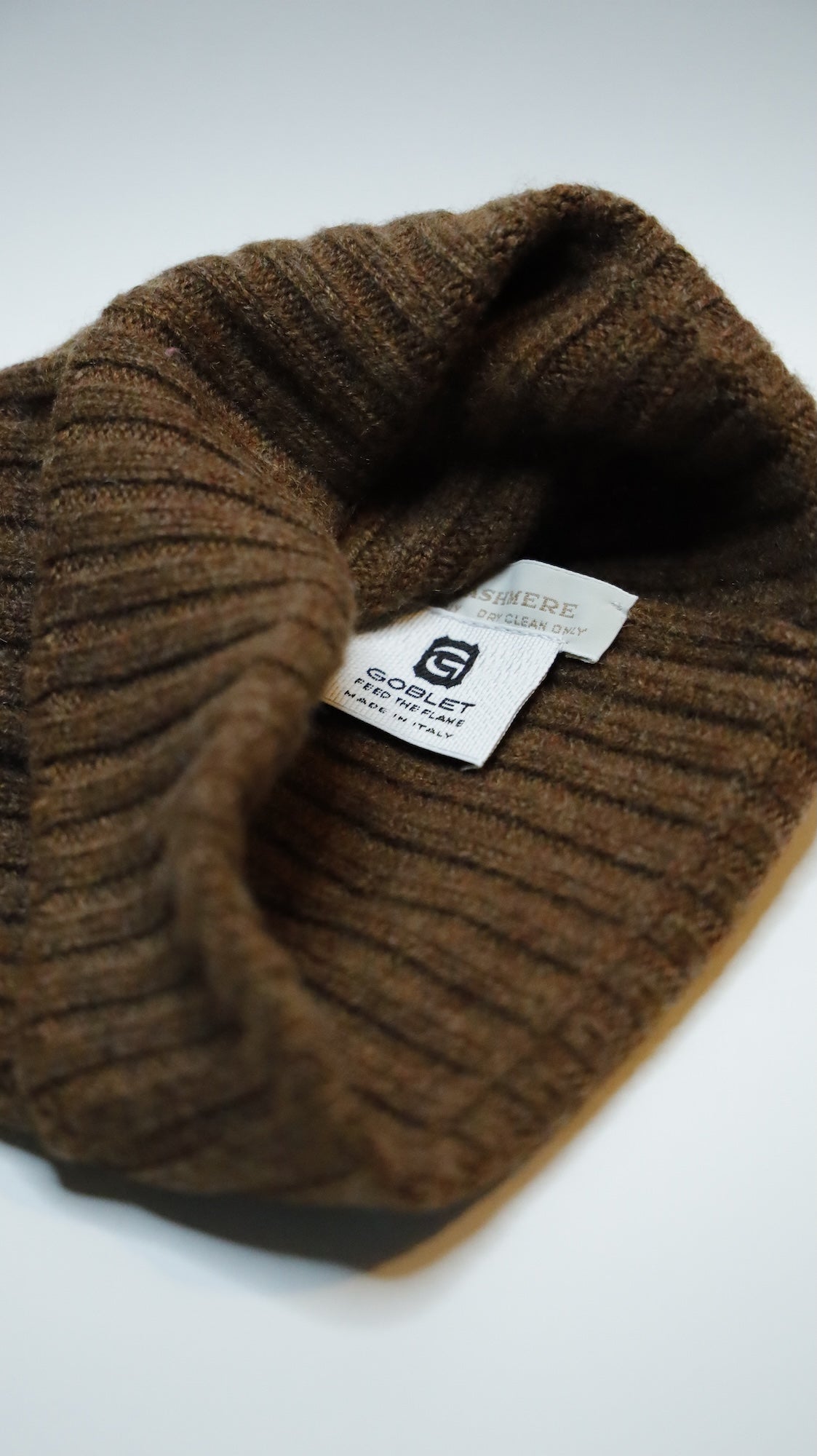 Ribbed G-Beanie Marrone