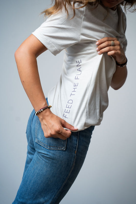 Merino G-Shirt Bianco Avorio