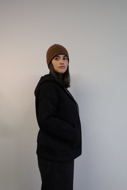 Ribbed G-Beanie Marrone