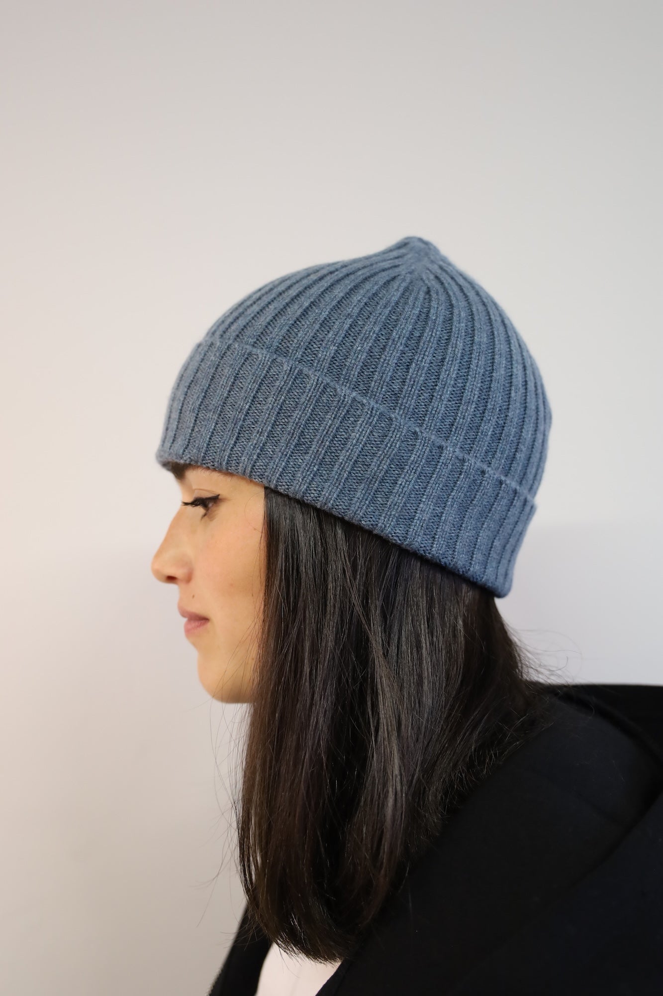 Ribbed G-Beanie Azzurro