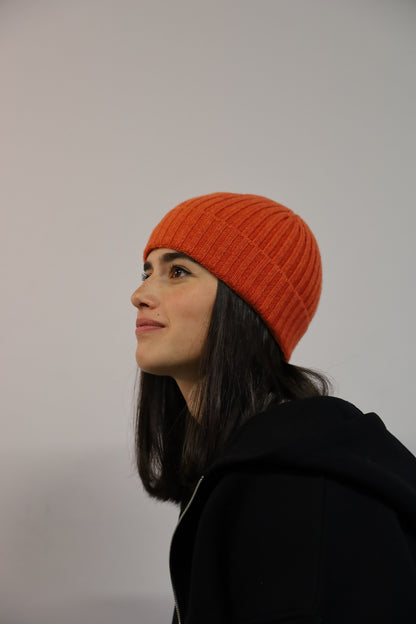 Ribbed G-Beanie Arancio